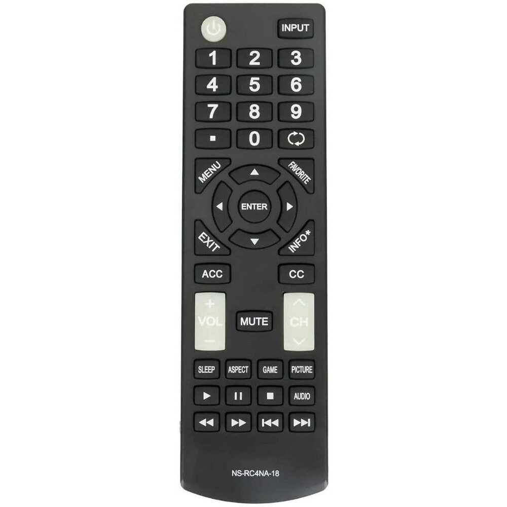 New Replaced NS-RC4NA-18 Remote for Insignia TVs NS-40D420MX18 NS-55D420MX18 NEW